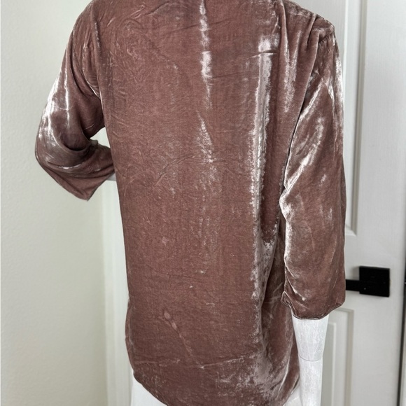 Johnny Was Pink Velvet Heavily Embroidered Tunic Top Long Sleeve Sz Small. - Picture 9 of 15